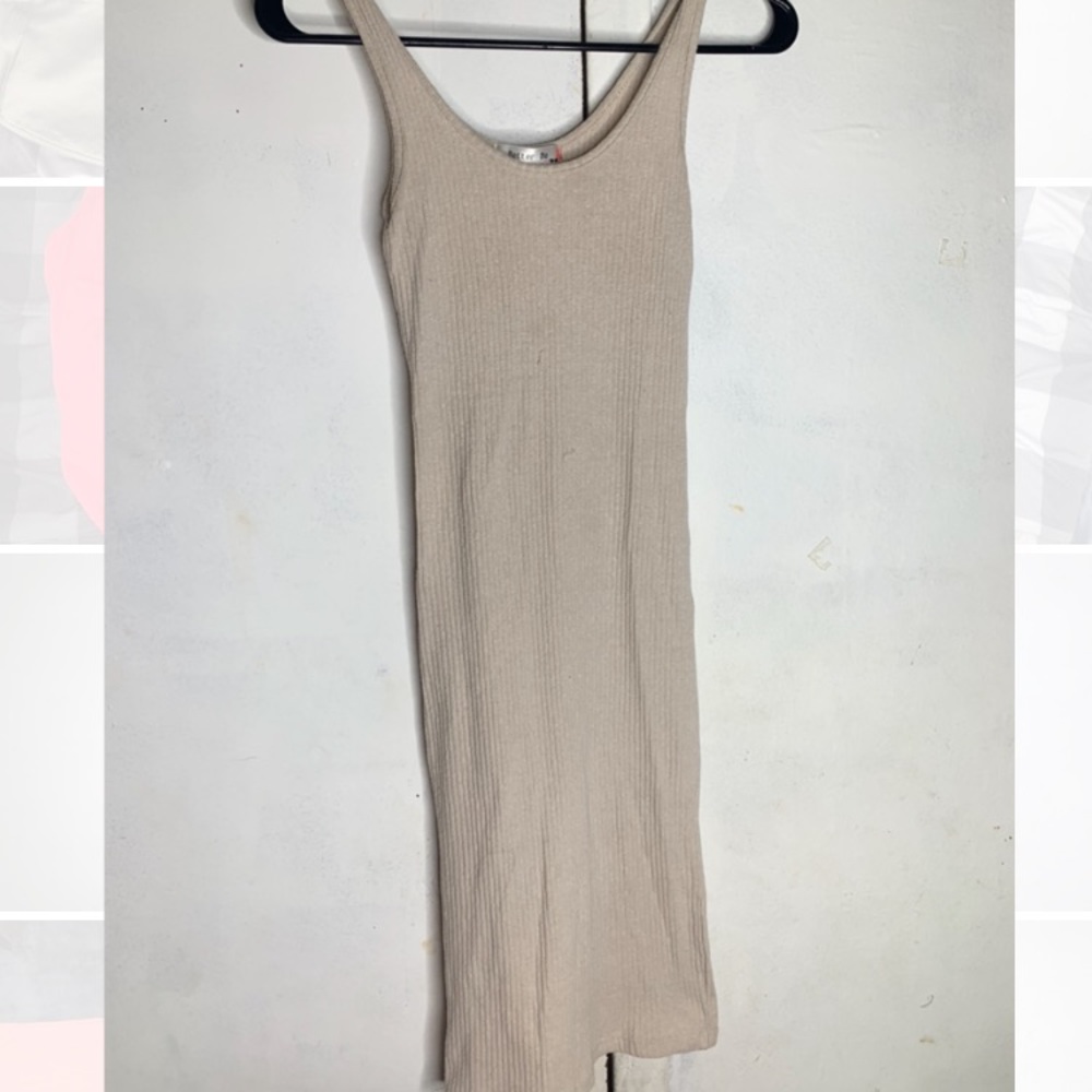 ribbed midi dress